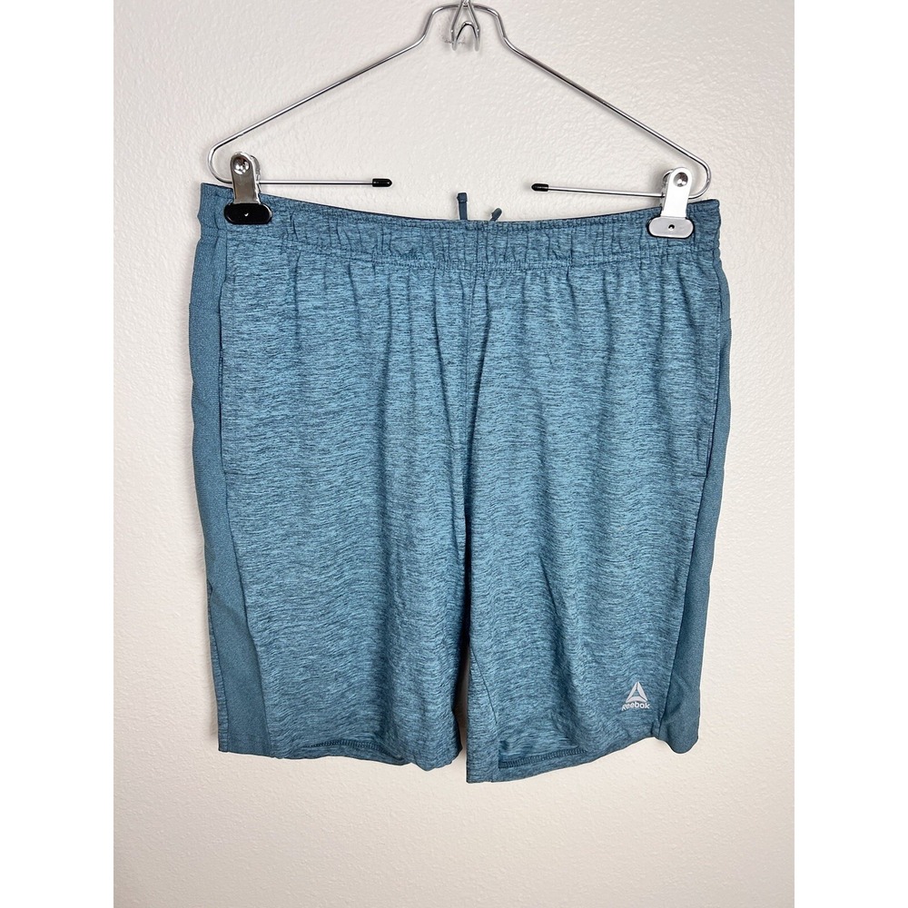 Reebok Men's Blue Green Athletic Basketball Shorts SZ Large L